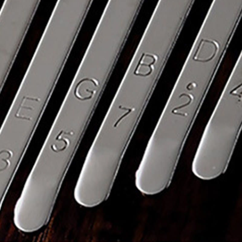 Buddha Stones Kalimba Daumenklavier mit 21 Tasten, Walnussholz, tragbares Fingerklavier