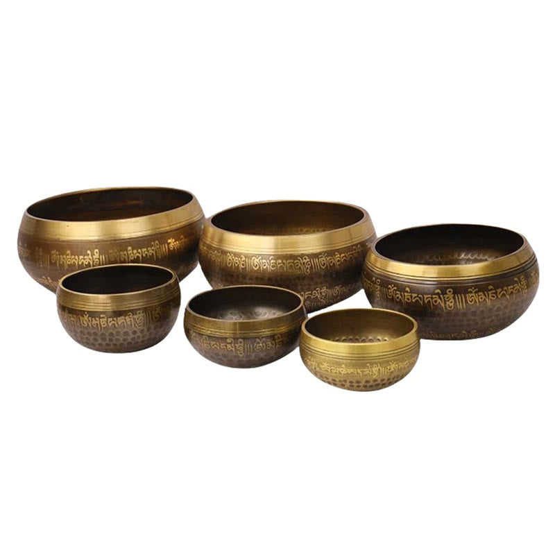 Buddha Stones Handgefertigtes Klangschalen-Set mit Bibelversen für Heilung und Meditation - image 14