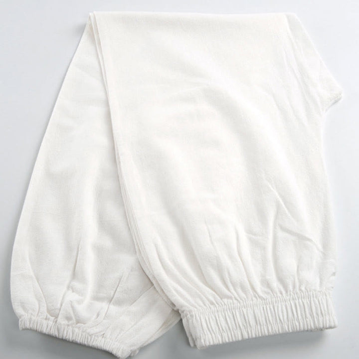 Buddha Stones Sommer-Trainingshose, einfarbig, Unisex, elastische Taille, Tai Chi, Qigong, mit Taschen - image 9