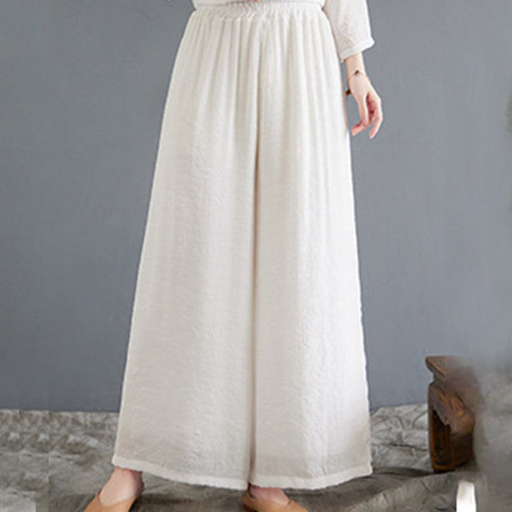 Buddha Stones 2-teiliges beiges chinesisches Froschknopf-Design, langärmeliges Hemd, Oberteil und Hose, Meditation, Zen, Tai Chi, Baumwoll-Leinen-Kleidung für Damen - image 7