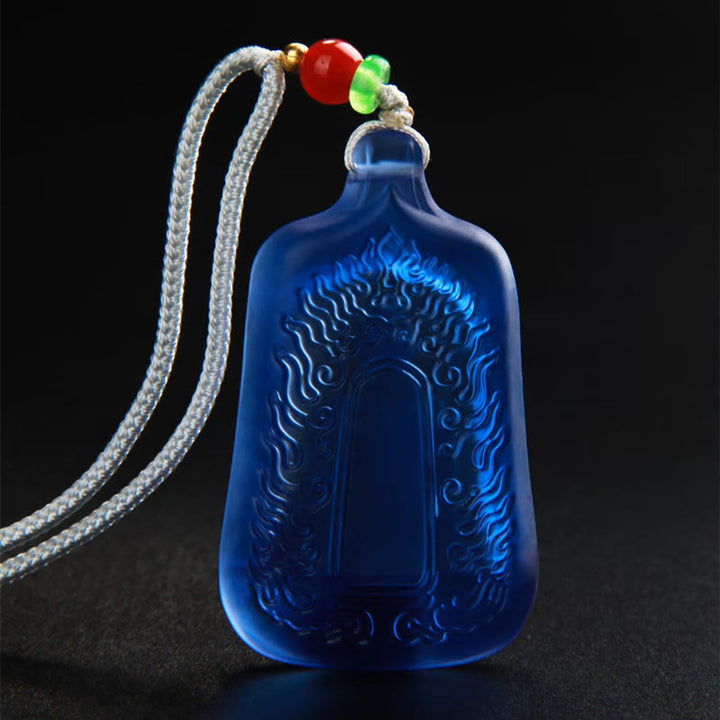 Buddha Stones, tibetische Medizin, Buddha, Liuli-Kristall, Mitgefühl, Gelassenheit, Halskettenanhänger - image 5