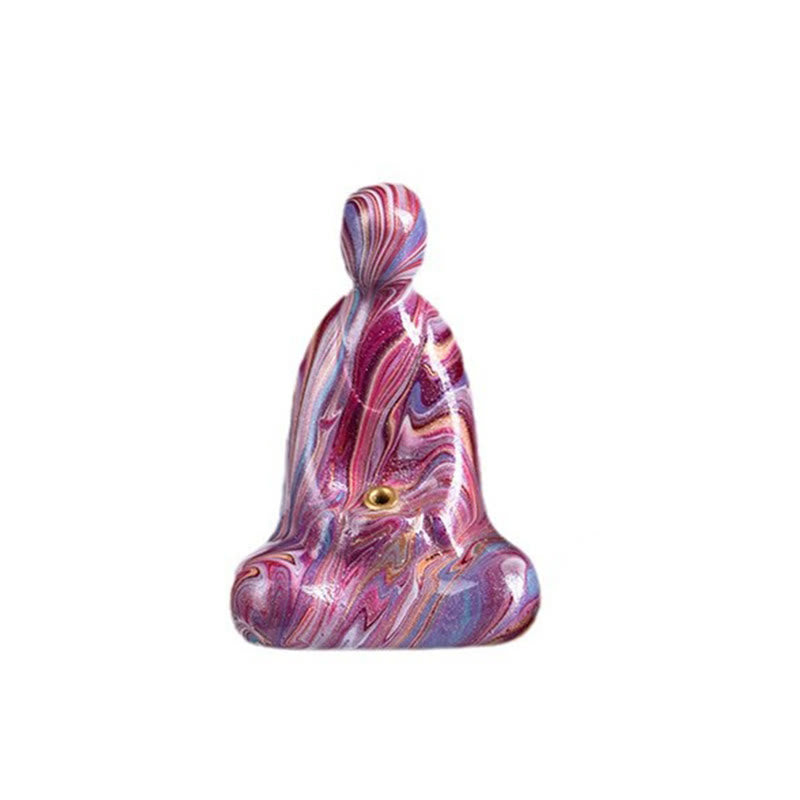 Buddha Stones, Mini-formloser Buddha, Ebenholz, Lackhandwerk, Frieden, Räucherstäbchenhalter, Dekoration