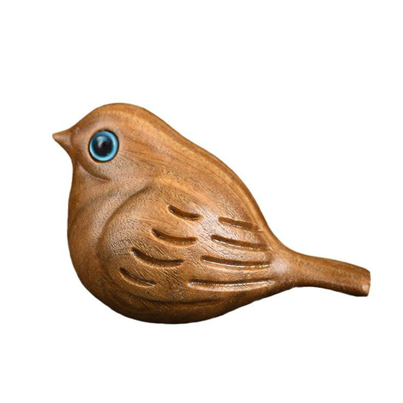 Buddha Stones, Mini-Elstervogel, geschnitzt, positive Schreibtischdekoration - image 4