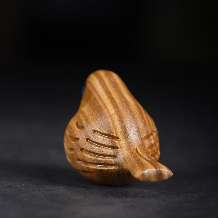 Buddha Stones, Mini-Elstervogel, geschnitzt, positive Schreibtischdekoration