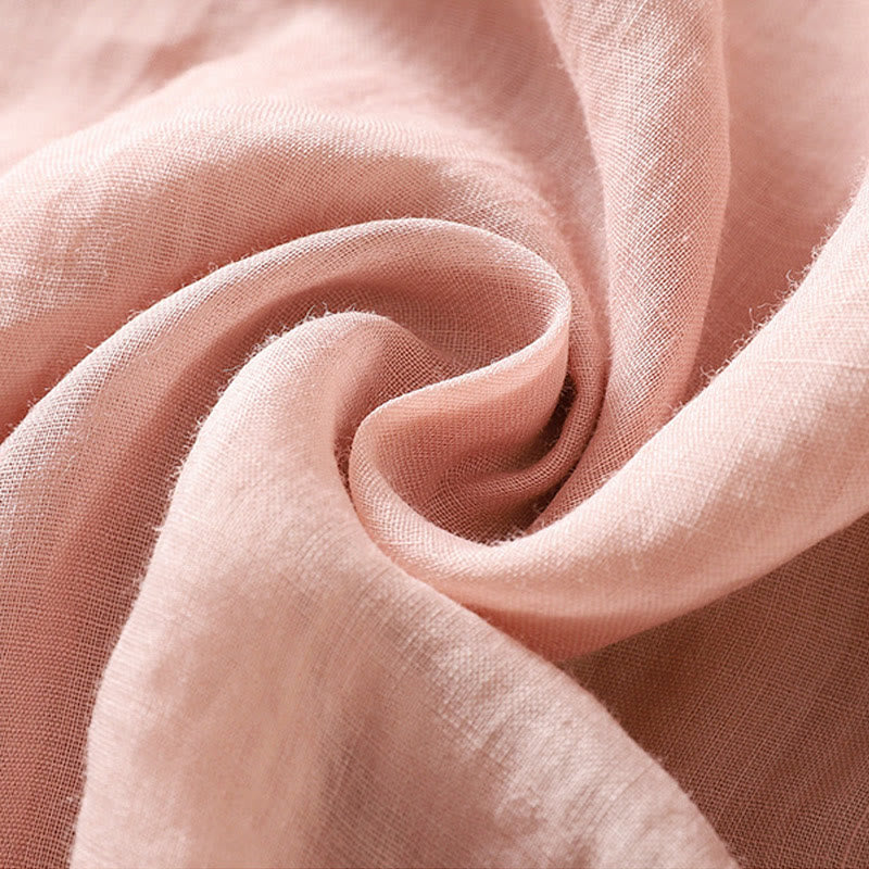 Buddha Stones Ethno-Stickerei Kordelzug Baumwolle Leinen Damenhose mit hoher Taille und weitem Bein und Taschen - image 13