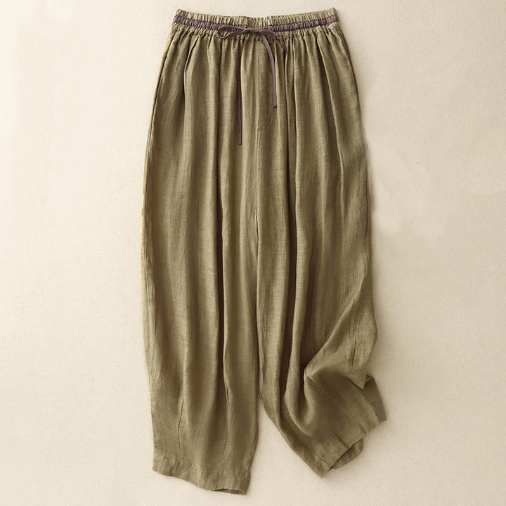 Buddha Stones Vintage Sommer-Freizeit-Haremshose für Damen mit Kordelzug und Taschen in passenden Farben - Olive - US8-10, UK/AU12-14, EU40-42 (2XL) - image 8