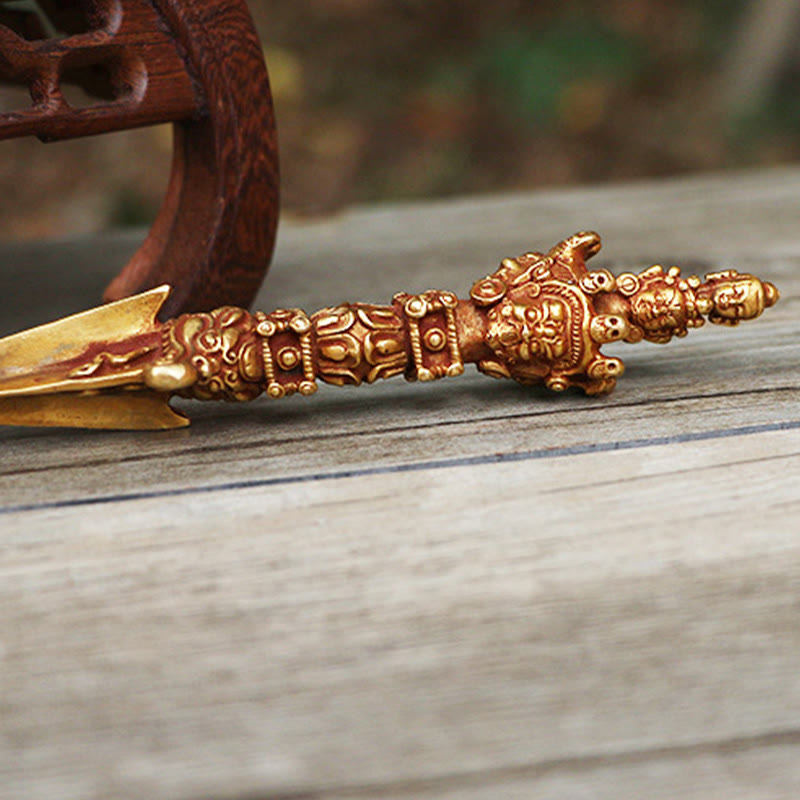 Buddha Stones, handgefertigt, klein, Nepal, Vajra, Dorje, Stärke, Kupfer, Metall, Dekoration - image 10