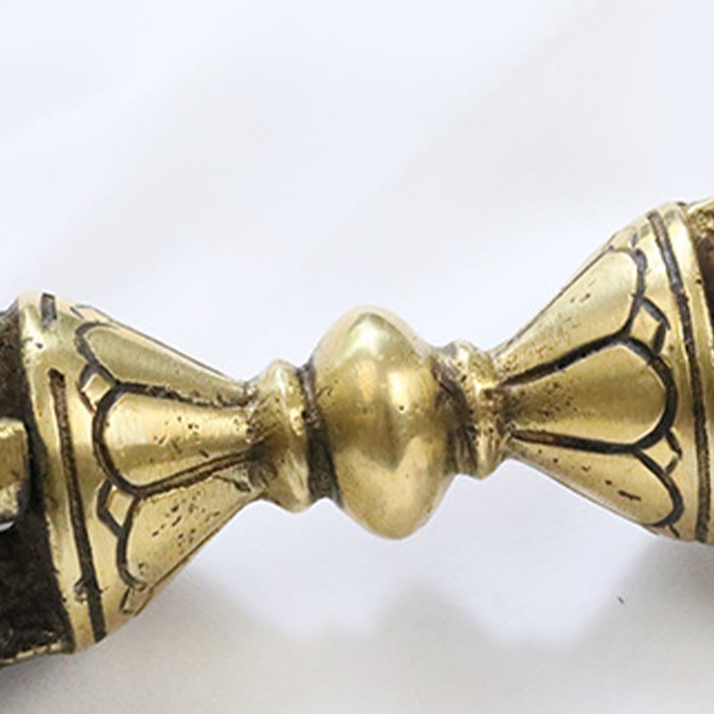 Buddha Stones, handgefertigt, Nepal, Vajra Dorje, spirituelle Kraft, Kupfer, Metall, Heimdekoration
