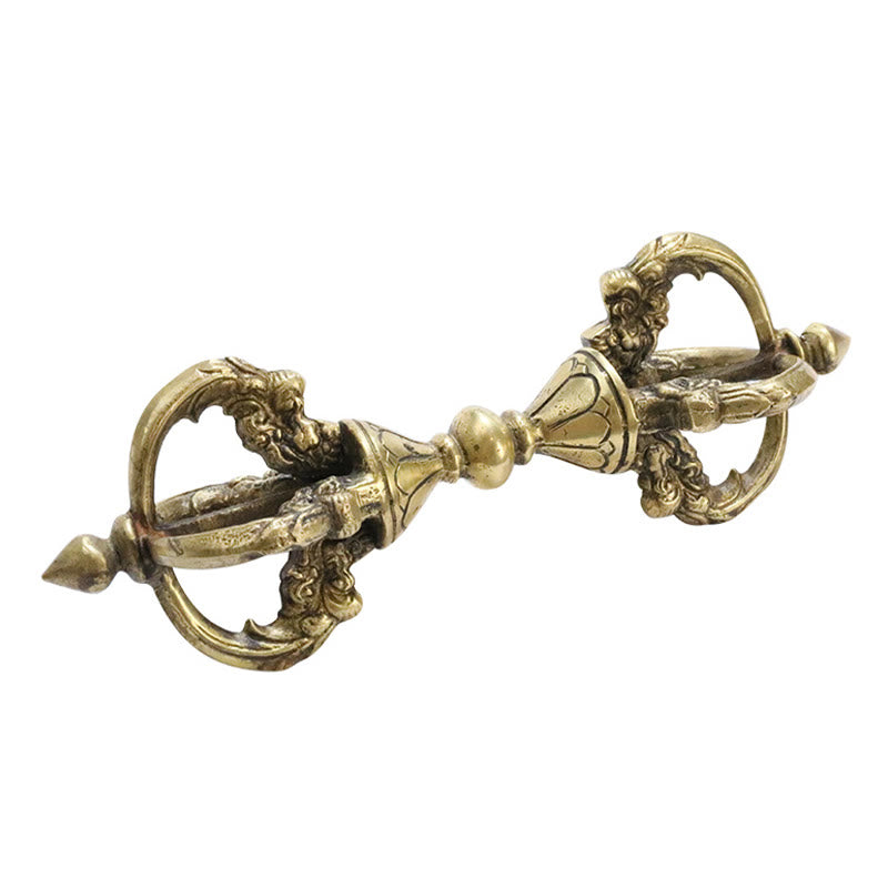 Buddha Stones, handgefertigt, Nepal, Vajra Dorje, spirituelle Kraft, Kupfer, Metall, Heimdekoration