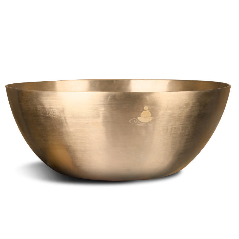 Buddha Stones Handgefertigtes nepalesisches goldenes Klangschalen-Set für Heilung und Meditation - image 14