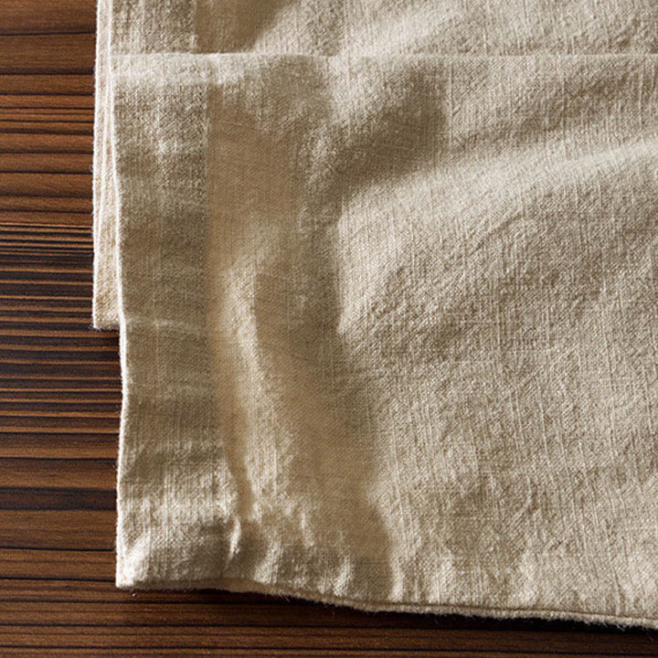 Buddha Stones Frosch-Knopf Chinesischer Tang-Anzug Baumwolle Leinen Herren Jacke Hemd mit Taschen - image 27