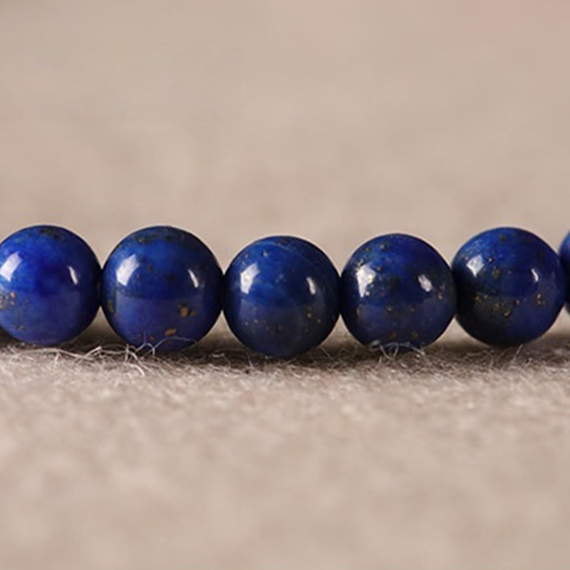 Buddha Stones, kleine Lapislazuli-Achat-Perlen, ultradünn, positives Armband - image 14