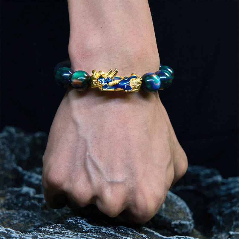 Buddha Stones, buntes Seeweiden-Farbwechsel-PiXiu-Armband mit positiver Heilung - image 13