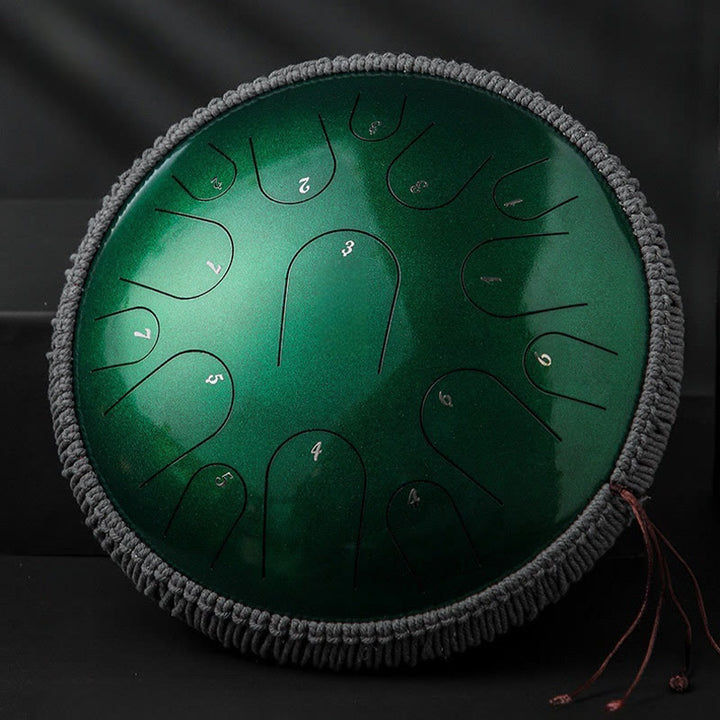 Buddha Stones Steel Tongue Drum Klangheilung Achtsamkeitsmeditation Schlagzeug-Set 15 Noten 14 Zoll Schlaginstrument