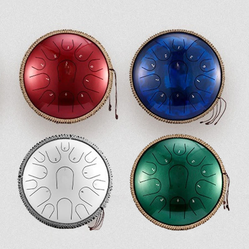 Buddha Stones Steel Tongue Drum Klangheilung Achtsamkeitsmeditation Schlagzeug-Set 15 Noten 14 Zoll Schlaginstrument - image 14