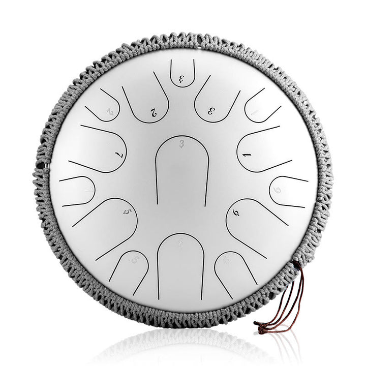 Buddha Stones Steel Tongue Drum Klangheilung Achtsamkeitsmeditation Schlagzeug-Set 15 Noten 14 Zoll Schlaginstrument