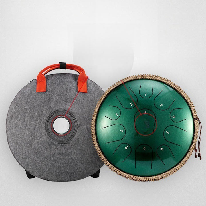 Buddha Stones Steel Tongue Drum Klangheilung Achtsamkeitsmeditation Schlagzeug-Set 15 Noten 14 Zoll Schlaginstrument