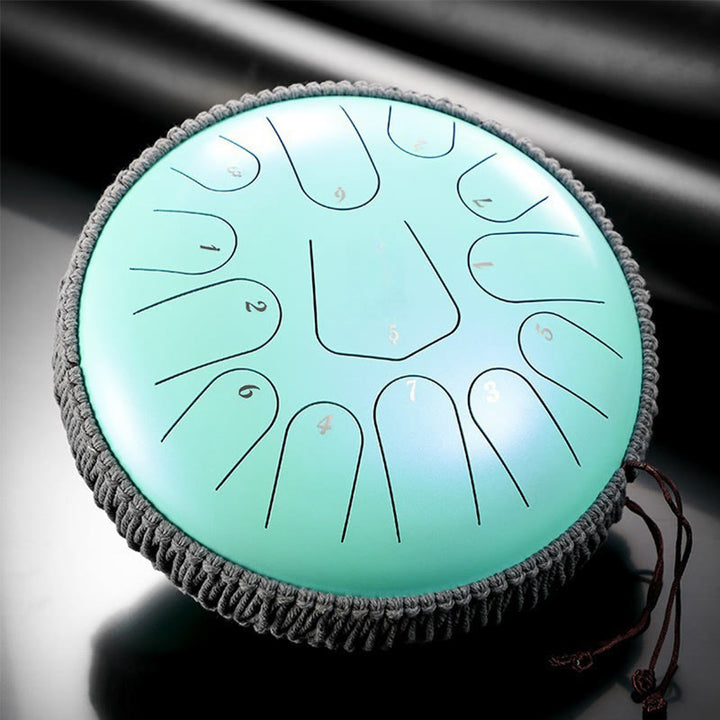 Buddha Stones Steel Tongue Drum Klangheilung Meditation Drum Kit 13 Note 12 Zoll Schlaginstrument