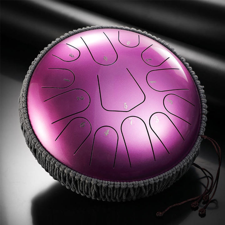 Buddha Stones Steel Tongue Drum Klangheilung Meditation Drum Kit 13 Note 12 Zoll Schlaginstrument