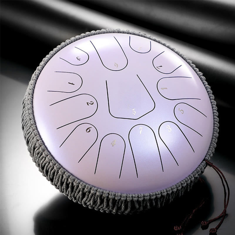Buddha Stones Steel Tongue Drum Klangheilung Meditation Drum Kit 13 Note 12 Zoll Schlaginstrument