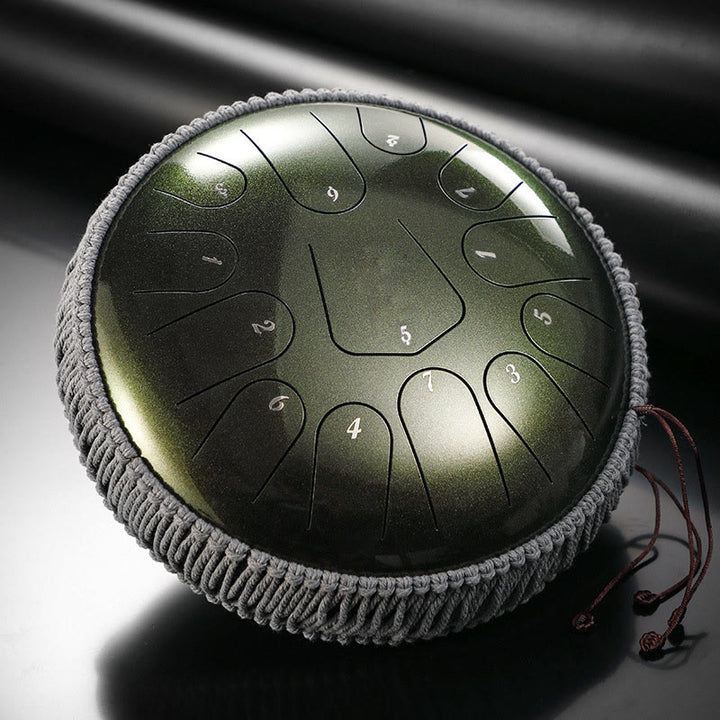 Buddha Stones Steel Tongue Drum Klangheilung Meditation Drum Kit 13 Note 12 Zoll Schlaginstrument