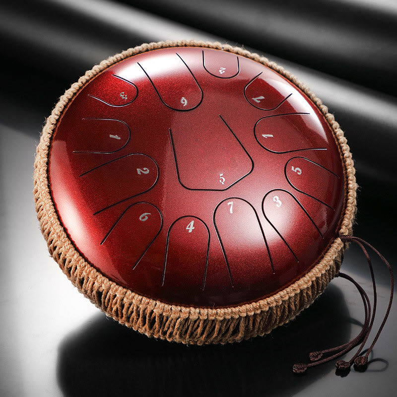 Buddha Stones Steel Tongue Drum Klangheilung Meditation Drum Kit 13 Note 12 Zoll Schlaginstrument
