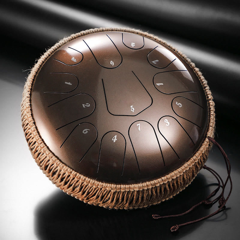 Buddha Stones Steel Tongue Drum Klangheilung Meditation Drum Kit 13 Note 12 Zoll Schlaginstrument