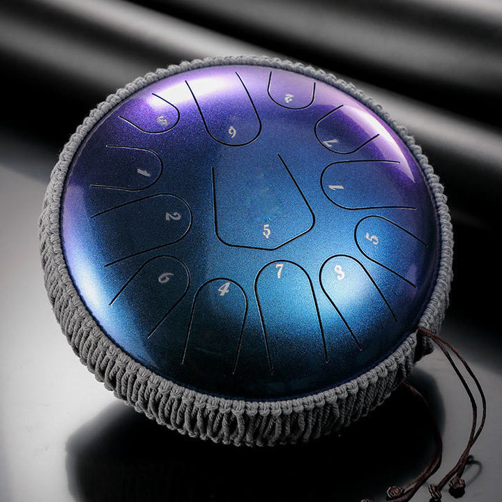Buddha Stones Steel Tongue Drum Klangheilung Meditation Drum Kit 13 Note 12 Zoll Schlaginstrument