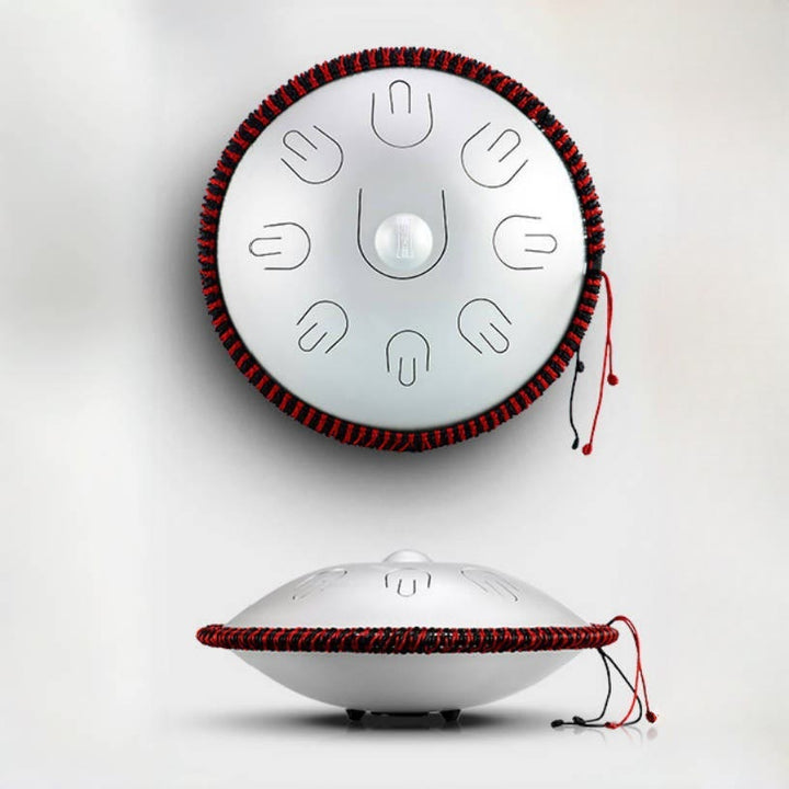 Buddha Stones Stahlzungentrommel Klangheilung Yoga Meditationsset 9 Noten 15 Zoll Handpan Instrument - image 11