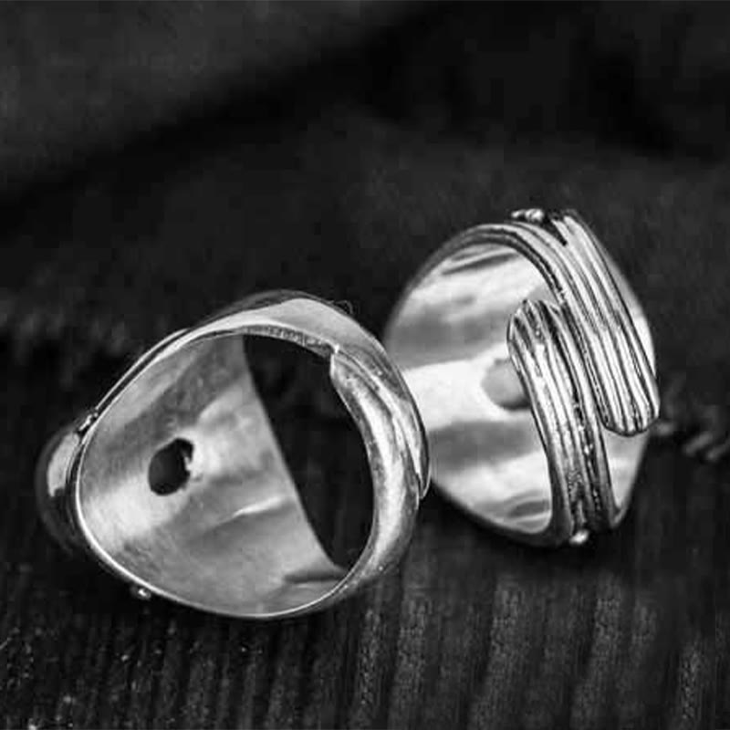 Buddha Stones 925 Sterling Silber Handgefertigter natürlicher Mondstein Heilung Verstellbarer Ring - image 15