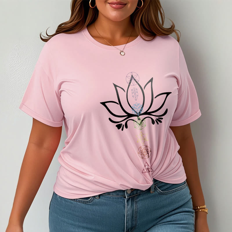 Buddha Stones ​​Lotus Heilige Geometrie T-Shirt - image 13