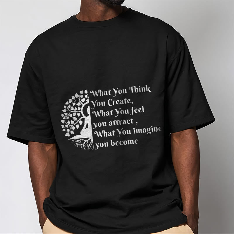 Buddha Stones ​​Halb-meditation Buddha Baum T T-shirt - image 6