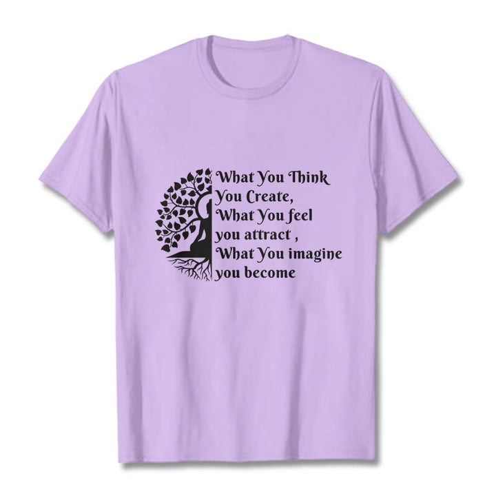 Buddha Stones ​​Halb-meditation Buddha Baum T T-shirt - Pflaume - 2XL - image 17