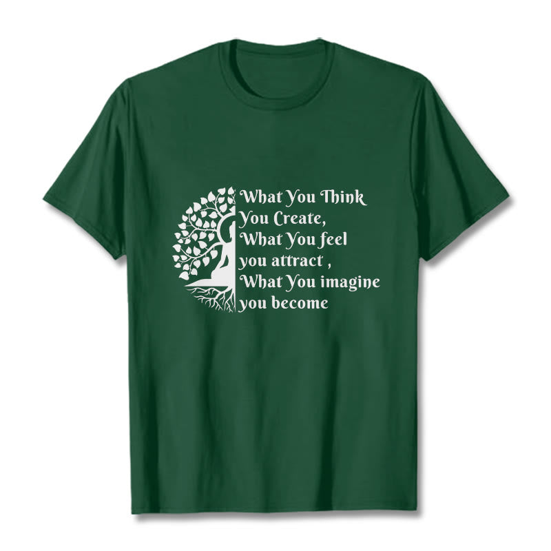 Buddha Stones ​​Halb-meditation Buddha Baum T T-shirt - Waldgrün - 2XL - image 10