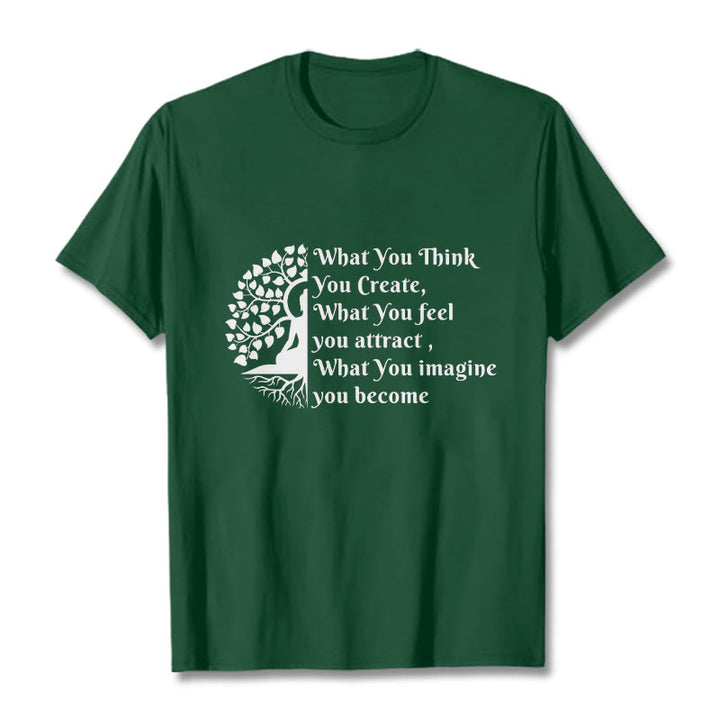 Buddha Stones ​​Halb-meditation Buddha Baum T T-shirt - Waldgrün - 2XL - image 10