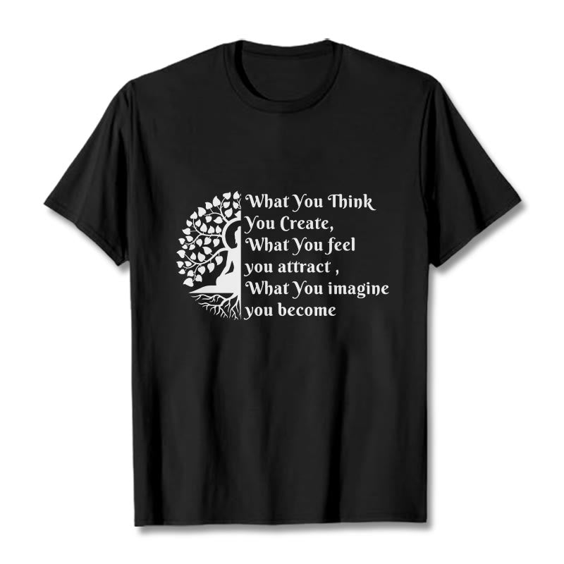 Buddha Stones ​​Halb-meditation Buddha Baum T T-shirt - Schwarz - 2XL - image 4
