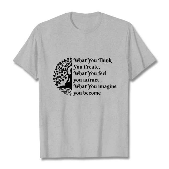 Buddha Stones ​​Halb-meditation Buddha Baum T T-shirt - Hellgrau - 2XL - image 19