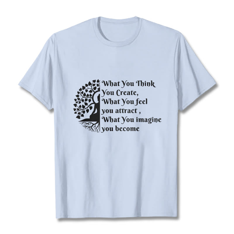 Buddha Stones ​​Halb-meditation Buddha Baum T T-shirt - Hellcyan - 2XL - image 18