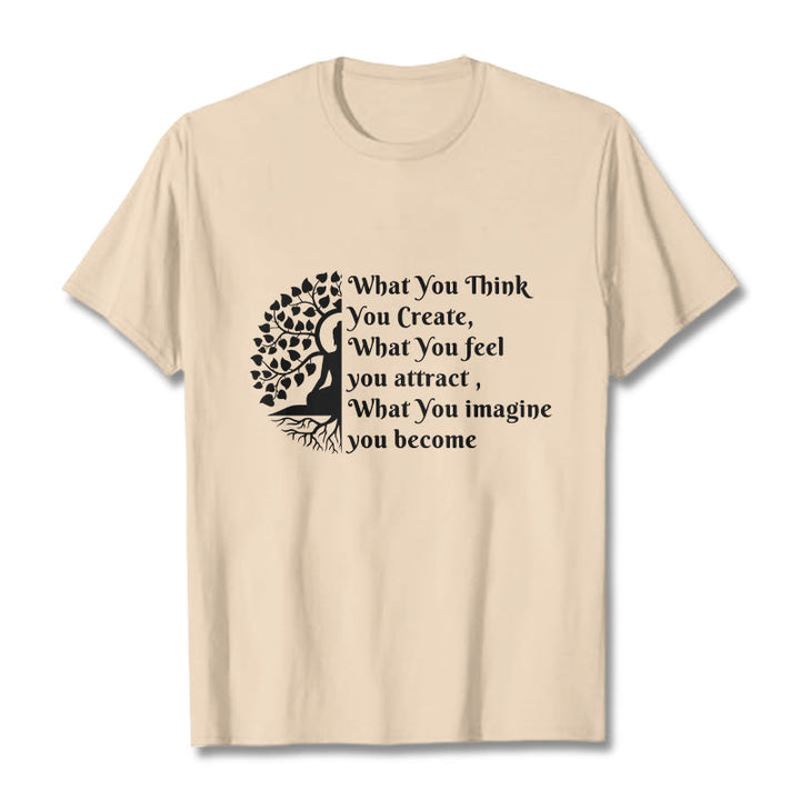 Buddha Stones ​​Halb-meditation Buddha Baum T T-shirt - Biskuit - 2XL - image 8