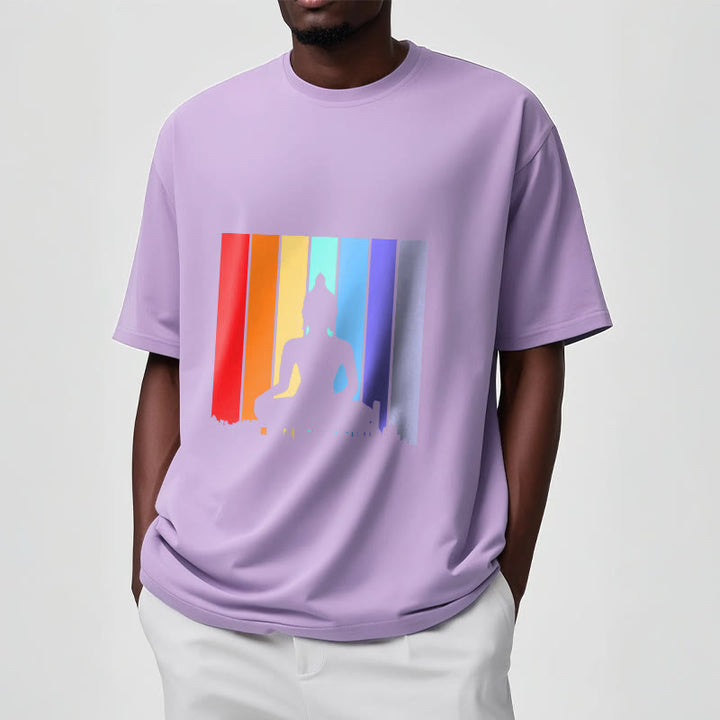Buddha Stones ​​Meditation Buddha Regenbogen T T-shirt - image 17
