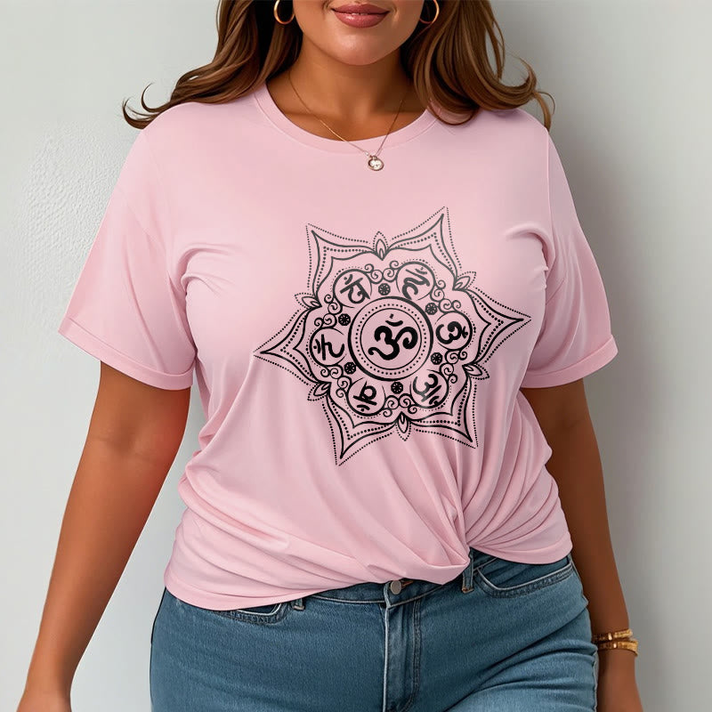 Buddha Stones Mandala Om Mani Padme Hum T-Shirt - image 14