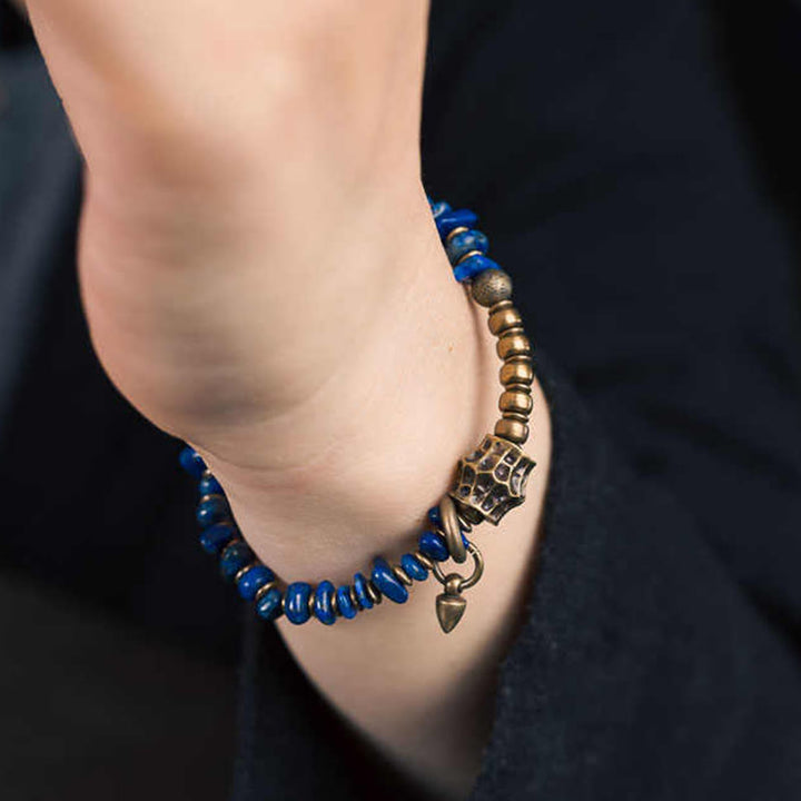 Buddha Stones aus Lapislazuli im Vintage-Stil mit unregelmäßiger Form - image 8
