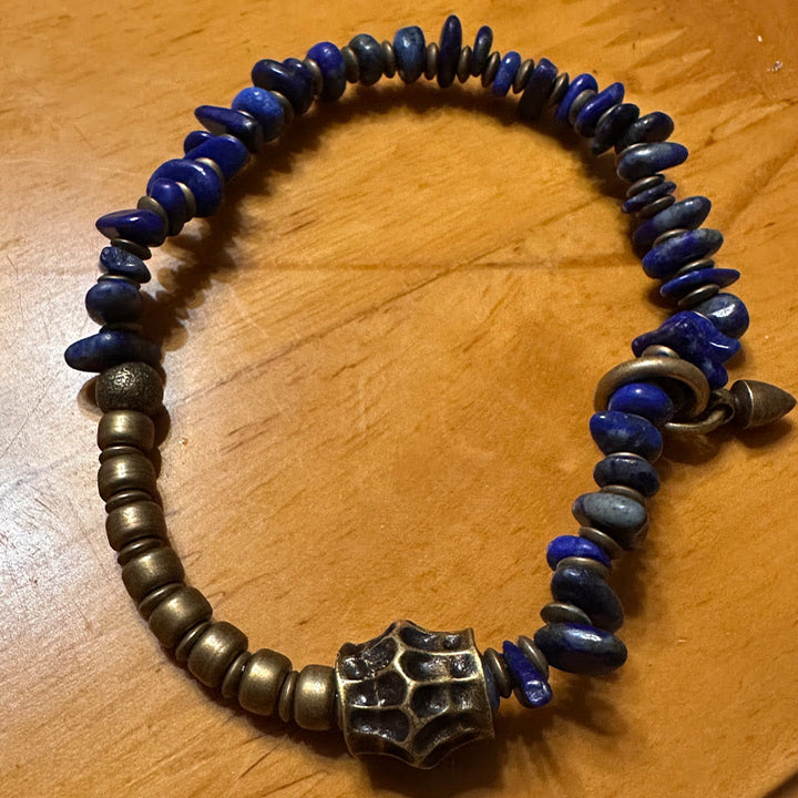 Buddha Stones aus Lapislazuli im Vintage-Stil mit unregelmäßiger Form - image 4