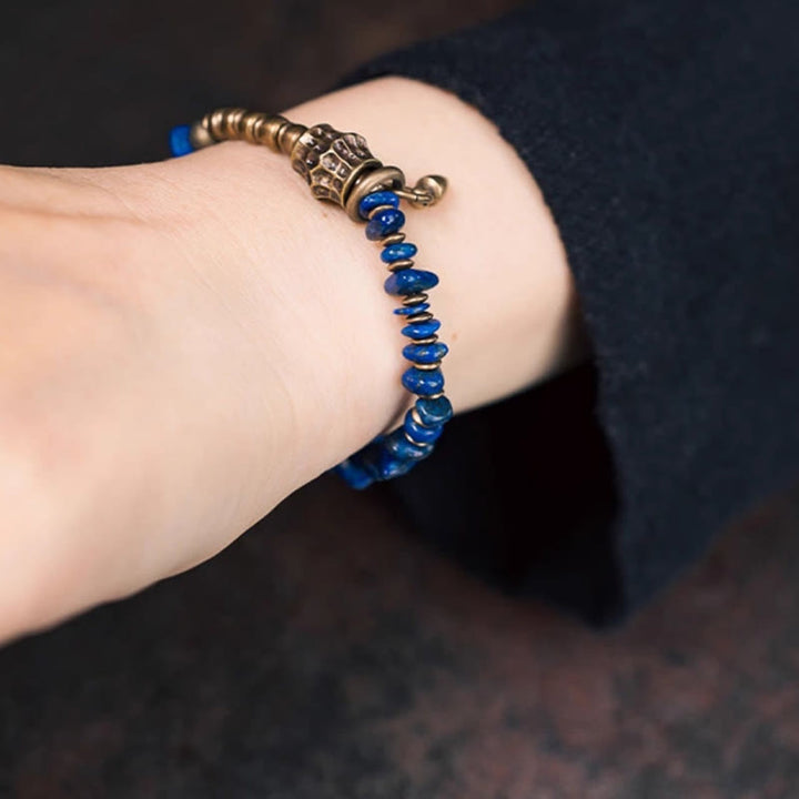 Buddha Stones aus Lapislazuli im Vintage-Stil mit unregelmäßiger Form - image 9