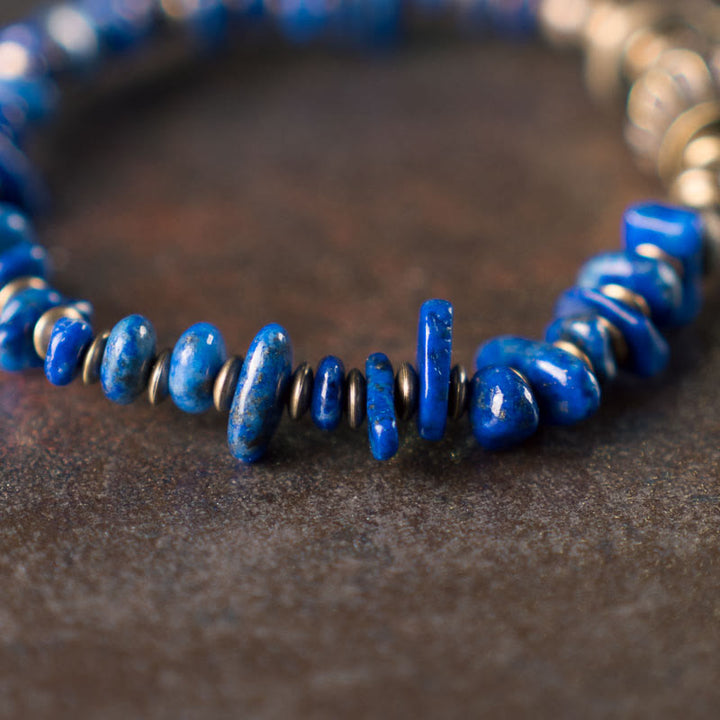Buddha Stones aus Lapislazuli im Vintage-Stil mit unregelmäßiger Form - image 7