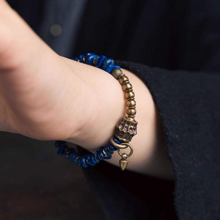Buddha Stones aus Lapislazuli im Vintage-Stil mit unregelmäßiger Form - image 10