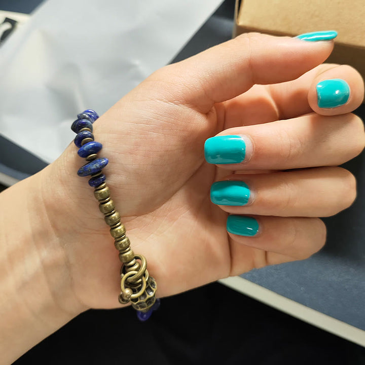 Buddha Stones aus Lapislazuli im Vintage-Stil mit unregelmäßiger Form - image 11