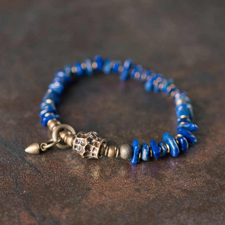 Buddha Stones aus Lapislazuli im Vintage-Stil mit unregelmäßiger Form - 6,7–6,9 Zoll (17–17,5 cm) - image 0