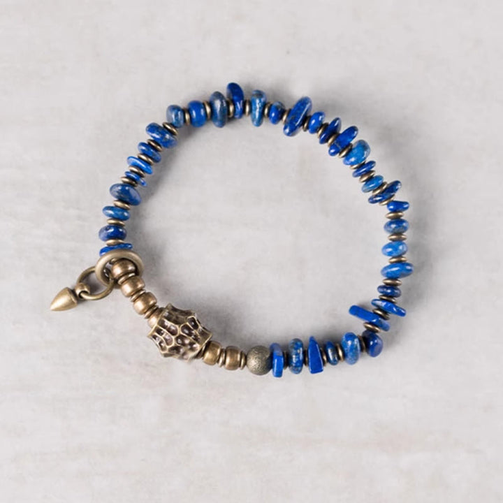 Buddha Stones aus Lapislazuli im Vintage-Stil mit unregelmäßiger Form - image 3