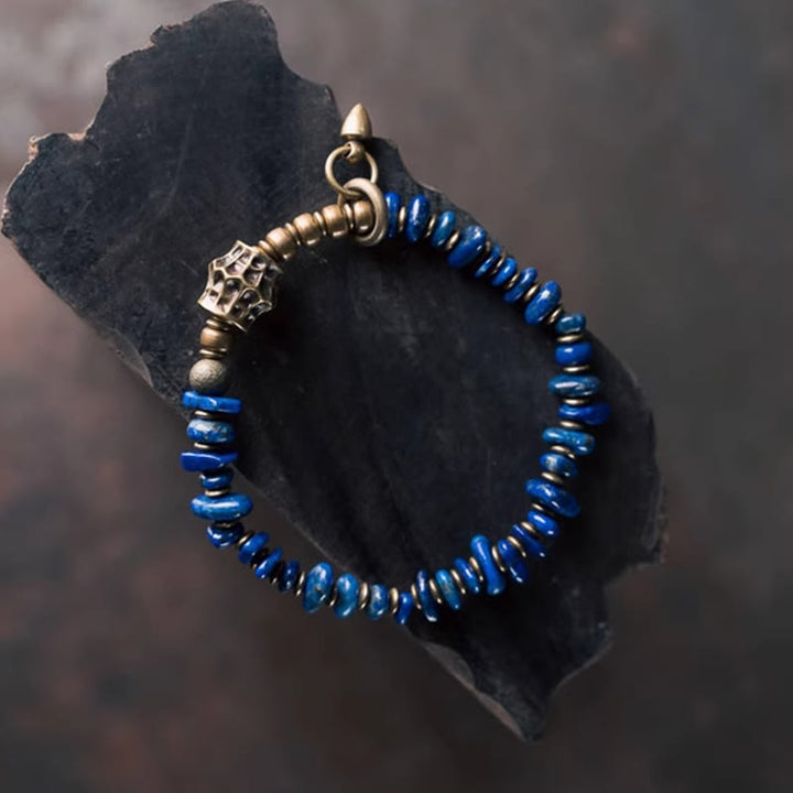 Buddha Stones aus Lapislazuli im Vintage-Stil mit unregelmäßiger Form - image 1